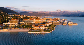 The One&Only Portonovi was designed to look like a Venetian palace. It sits on the Boka Bay shoreline in Montenegro.