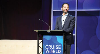 Carnival Corp. CEO Josh Weinstein took the stage at the opening session of CruiseWorld, a Travel Weekly event.