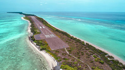 Agatti Airport serves Indian archipelago Lakshadweep.