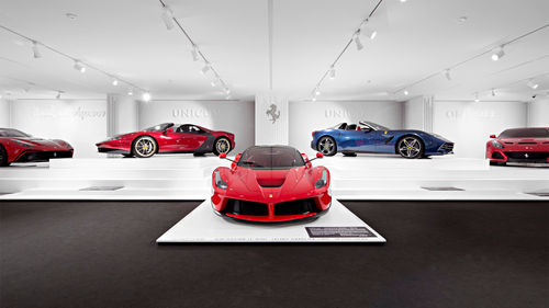 The Museo Ferrari Maranello showcases the history and evolution of the automotive brand, complete with examples of classic and current Ferraris throughout the years.