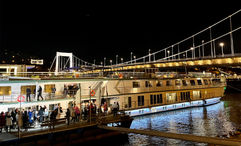 The ASTA River Expo features river ships that advisors can tour. During the 2023 expo, Riverside Luxury Cruises used the opportunity to christen the Riverside Mozart -- and showcase the ship to sellers.