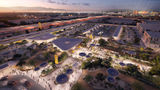 A rendering of the Brightline West train station in Las Vegas.
